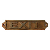 Exit Brass Door Sign